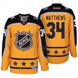 Camiseta Hockey 2017 All Star Toronto Maple Leafs Auston Matthews Amarillo