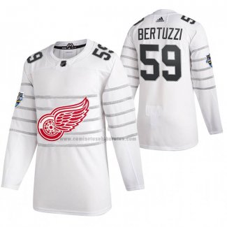 Camiseta Hockey 2020 All Star Detroit Red Wings Tyler Bertuzzi Autentico Blanco