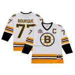 Camiseta Hockey Boston Bruins Ray Bourque Mitchell & Ness Captain Patch 1989-90 Blue Line Blanco Camiseta Hockey Boston Bruins Ray Bourque Mitchell & Ness Captain Patch 1989-90 Blue Line Blanco