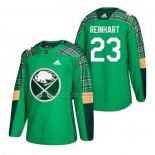 Camiseta Hockey Buffalo Sabres Sam Reinhart 2018 Dia de San Patricio Verde