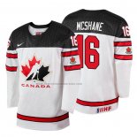 Camiseta Hockey Canada Allan Mcshane 2018 IIHF World Championship Jugador Blanco