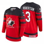 Camiseta Hockey Canada Matthew Robertson 2018 IIHF World Championship Jugador Rojo