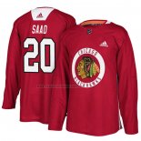 Camiseta Hockey Chicago Blackhawks Brandon Saad New Season Practice Rojo