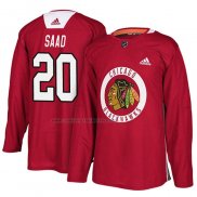 Camiseta Hockey Chicago Blackhawks Brandon Saad New Season Practice Rojo