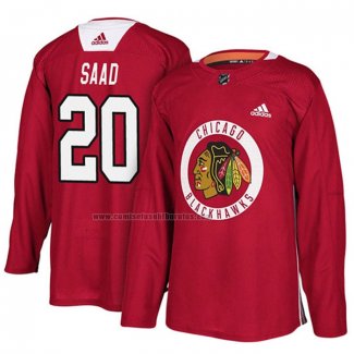 Camiseta Hockey Chicago Blackhawks Brandon Saad New Season Practice Rojo