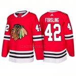 Camiseta Hockey Chicago Blackhawks Gustav Forsling 2018 Rojo