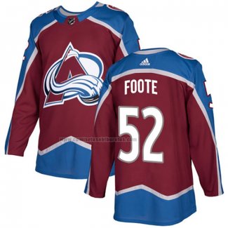 Camiseta Hockey Colorado Avalanche Adam Foote Primera Autentico Rojo