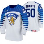 Camiseta Hockey Finlandia Miika Koivisto Primera 2020 IIHF World Championship Blanco