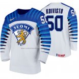 Camiseta Hockey Finlandia Miika Koivisto Primera 2020 IIHF World Championship Blanco