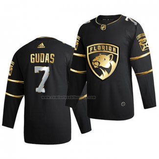 Camiseta Hockey Golden Edition Florida Panthers Radko Gudas Limited Autentico 2020-21 Negro