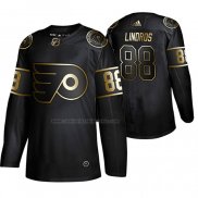 Camiseta Hockey Golden Edition Philadelphia Flyers Eric Lindros Retired Jugador Autentico Negro