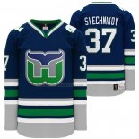 Camiseta Hockey Hartford Whalers Andrei Svechnikov Heritage Night Throwback Azul