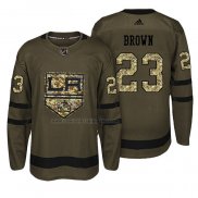 Camiseta Hockey Los Angeles Kings Dustin Brown Salute To Service Verde Militar