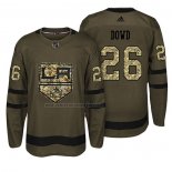 Camiseta Hockey Los Angeles Kings Nic Dowd Salute To Service Verde Militar