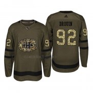 Camiseta Hockey Montreal Canadiens Jonathan Drouin 2018 Salute To Service Verde Militar