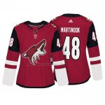 Camiseta Hockey Mujer Arizona Coyotes Jordan Martinook Autentico Jugador Rojo