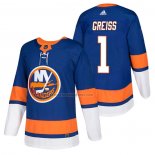 Camiseta Hockey New York Islanders Thomas Greiss Autentico Primera 2018 Azul