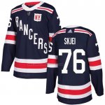 Camiseta Hockey New York Rangers Brady Skjei Autentico 2018 Winter Classic Azul