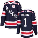 Camiseta Hockey New York Rangers Eddie Giacomin 2018 Winter Classic Azul
