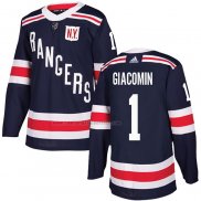 Camiseta Hockey New York Rangers Eddie Giacomin 2018 Winter Classic Azul