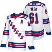 Camiseta Hockey New York Rangers Rick Nash Autentico Segunda 2018 Blanco