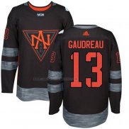 Camiseta Hockey Nino America del Norte Johnny Gaudreau Premier 2016 World Cup Negro