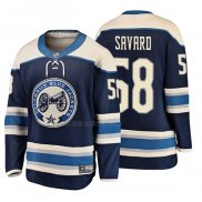 Camiseta Hockey Nino Columbus Blue Jackets David Savard 2019 Alterno Breakaway Azul