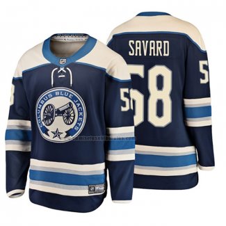 Camiseta Hockey Nino Columbus Blue Jackets David Savard 2019 Alterno Breakaway Azul