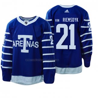 Camiseta Hockey Toronto Maple Leafs James Van Riemsdyk 1918 Arenas Throwback Azul