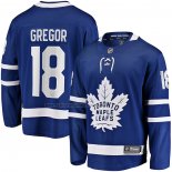 Camiseta Hockey Toronto Maple Leafs Noah Gregor Primera Premier Breakaway Azul