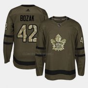 Camiseta Hockey Toronto Maple Leafs Tyler Bozak 2018 Salute To Service Verde Militar