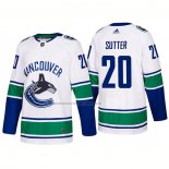 Camiseta Hockey Vancouver Canucks Brandon Sutter Segunda Premier 2017-2018 Blanco