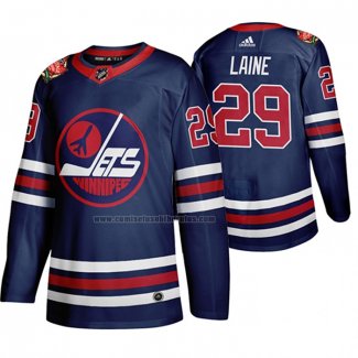 Camiseta Hockey Winnipeg Jets Patrik Laine Heritage Classic 2019-20 Azul