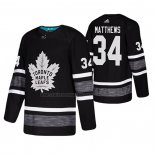 Camiseta Hockey 2019 All Star Toronto Maple Leafs Auston Matthews Negro2