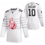 Camiseta Hockey 2020 All Star Ottawa Senators Anthony Duclair Autentico Blanco