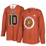 Camiseta Hockey Anaheim Ducks Corey Perry New Season Practice Naranja