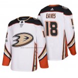 Camiseta Hockey Anaheim Ducks Patrick Eaves 2018 New Season Team Road Blanco
