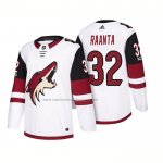 Camiseta Hockey Arizona Coyotes Antti Raanta 2018 Season Centennial Patch Team Road Blanco