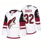 Camiseta Hockey Arizona Coyotes Antti Raanta 2018 Season Centennial Patch Team Road Blanco