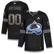 Camiseta Hockey Colorado Avalanche Personalizada Black Shadow Negro