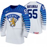 Camiseta Hockey Finlandia Atte Ohtamaa Primera 2020 IIHF World Championship Blanco