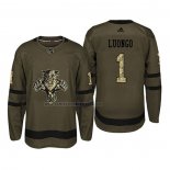 Camiseta Hockey Florida Panthers Roberto Luongo 2018 Salute To Service Verde Militar