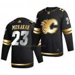 Camiseta Hockey Golden Edition Calgary Flames Sean Monahan Limited Autentico 2020-21 Negro