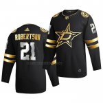 Camiseta Hockey Golden Edition Dallas Stars Jason Robertson Limited Autentico 2020-21 Negro