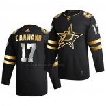 Camiseta Hockey Golden Edition Dallas Stars Nick Caamano Limited Autentico 2020-21 Negro