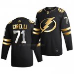 Camiseta Hockey Golden Edition Tampa Bay Lightning Anthony Cirelli Limited Autentico 2020-21 Negro