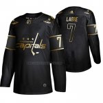 Camiseta Hockey Golden Edition Washington Capitals Yvon Labre Retired Jugador Autentico Negro
