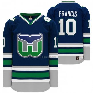 Camiseta Hockey Hartford Whalers Ron Francis Heritage Night Throwback Azul