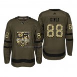Camiseta Hockey Los Angeles Kings Jarome Iginla 2018 Salute To Service Verde Militar