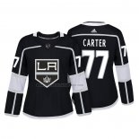Camiseta Hockey Mujer Los Angeles Kings Jeff Carter Autentico Jugador Negro